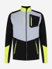 Куртка FISCHER 25 Softshell Warm детская, черный/серый/желтый