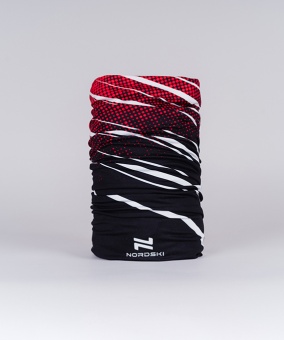 Бандана NORDSKI PRO Black/Red, черный/красный