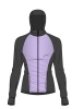 Куртка NORDSKI HYBRID HOOD W Black/Lavender женская, черный/сиреневый 