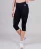 Тайтсы NORDSKI RUN Black W 3/4 женские, черный