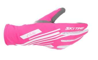 Перчатки лыжероллерные SKI TIME VALBE, розовые