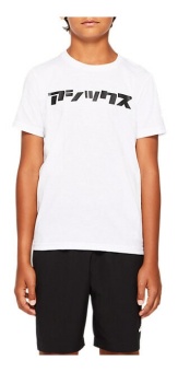 Футболка ASICS U KATAKANA ASICS SS TOP, детская, белый