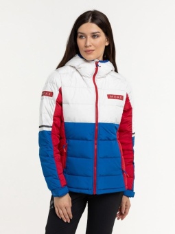 Куртка пуховая MOAX Club Team женская, синий/белый 