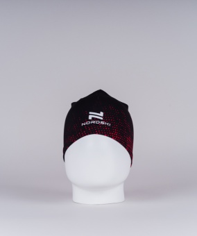 Шапка NORDSKI PRO Black/Red, черный/красный