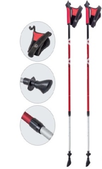 Палки для скандинавской ходьбы ECOS B016 RED