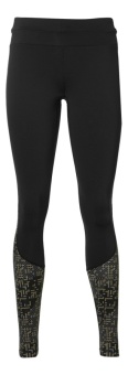 Тайтсы ASICS RACE TIGHT, женские, черный/бежевый принт