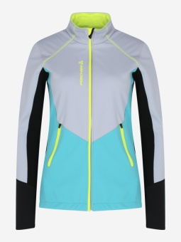 Куртка FISCHER 25 Softshell Warm детская, бирюзовый/серый/черный