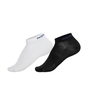 Носки NORDSKI RUN 2PPK Black/White, черный/белый
