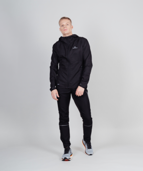 Ветровка NORDSKI RUN JR Total Black детская, черный   